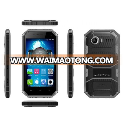 Cheapest 4.5 inch Android 7.0 rugged phone 1+8 IP68 waterproof smartphone 3G Mobile phone with 2600mAh battery